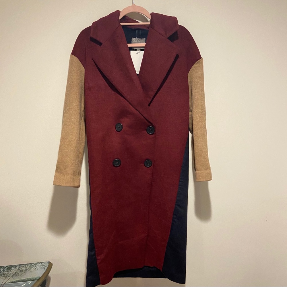 NWT ASOS pea coat size 4